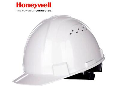 霍尼韦尔（Honeywell）安全帽 可印字 H99 ABS 工地 工程 工业 建筑 防砸 抗冲击 白色 有透气孔 1顶