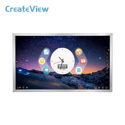 创显（Createview）一体机智能壁挂式广告机多媒体教学电子白板高清显示器酷睿I3/4G/128G固态+触摸屏43英寸