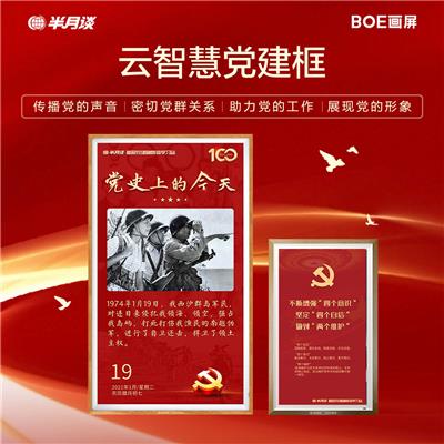 京东方BOE 55吋 标准智慧党建框 集成解决方案 会议平板远程党建，含首年内容服务费，次年内容续费￥3999/台