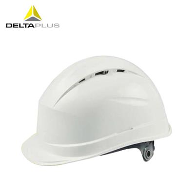 代尔塔 / DELTAPLUS  102012 安全帽工地工程建筑施工通风透气防砸赠送下颚带 白色  1顶