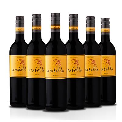 南非进口红酒 艾拉贝拉 Arabella 美乐干红葡萄酒750ml*6瓶整箱