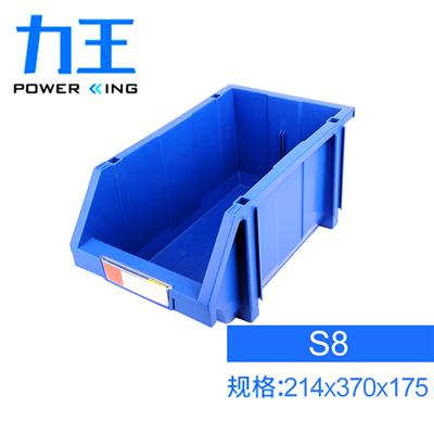 力王（POWERKING）货架零件盒加厚组合塑料斜口零件盒物料盒元件盒螺丝收纳盒工具盒 214*370*175