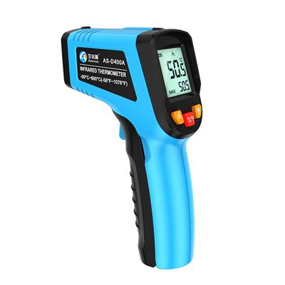 艾沃斯红外线测温仪 电子测温枪 高精度手持式测温器  温度计 工业用 厨房水温 油温 D400A标配（-50°-400°）