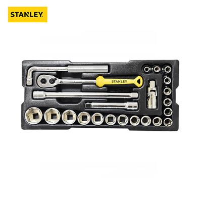 史丹利 (STANLEY) 23件12.5MM系列公制套筒托盘组套 STMT74173-8-23