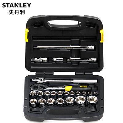 史丹利(Stanley)24件套12.5mm系列汽车维修工具棘轮套筒扳手套装91-939