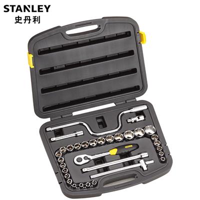 史丹利(Stanley)32件12.5mm系列汽车维修工具 棘轮套筒扳手套装94-693