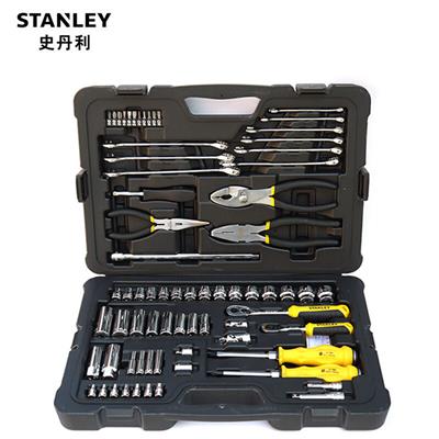 史丹利(Stanley)71件汽车维修工具套装棘轮套筒扳手套装