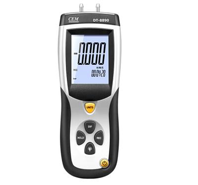 华盛昌(CEM)差压力计DT-8890 专业高精度气压计 USB数字式记录分析