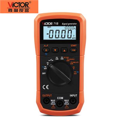 胜利仪器(VICTOR) 4-20ma信号发生器 过程校验仪 电压电流信号发生器 VC71B标配（带温度测量输出）